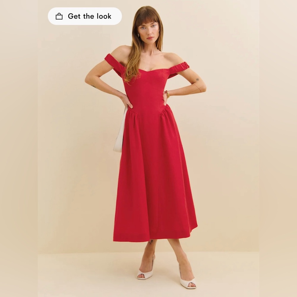 Reformation Petites Monet Linen Dress - Picture 5 of 15